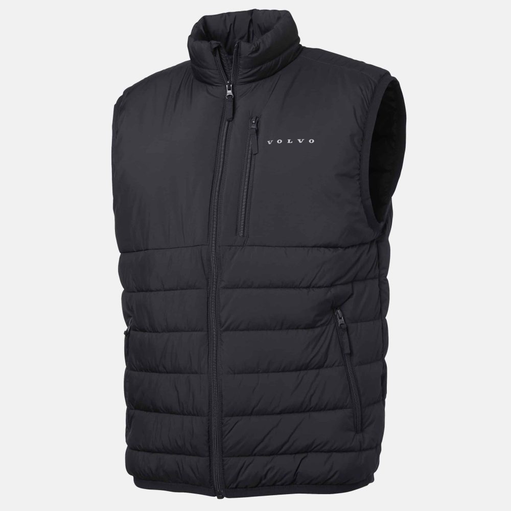 Volvo Word Mark - Miesten Kevyt Liivi - Navy, Musta